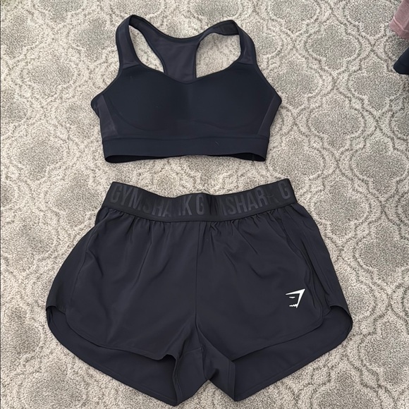 Gymshark Other - Gymshark Black Sports Bra and Shorts Set